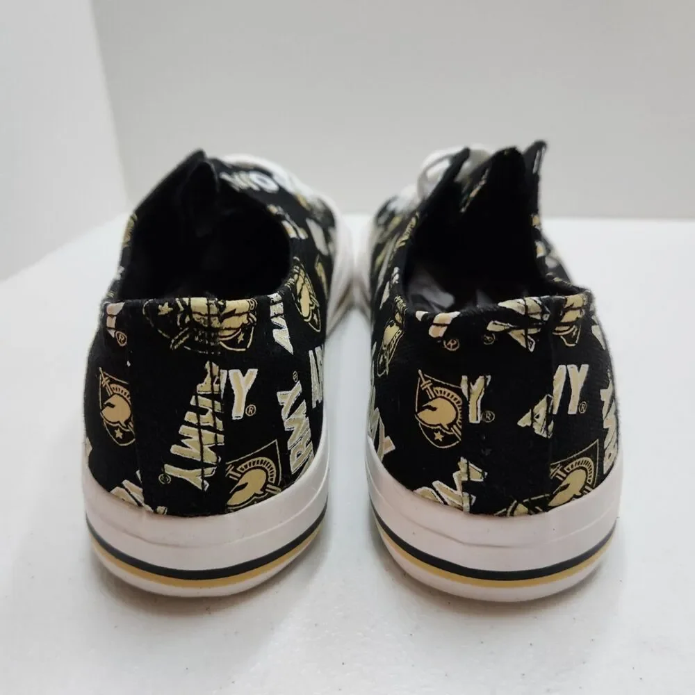 FOCO Women’s Army Graphic Canvas Low‑Top Sneakers Black Size 7